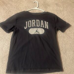 Jordan Black Cotton Tee boys large